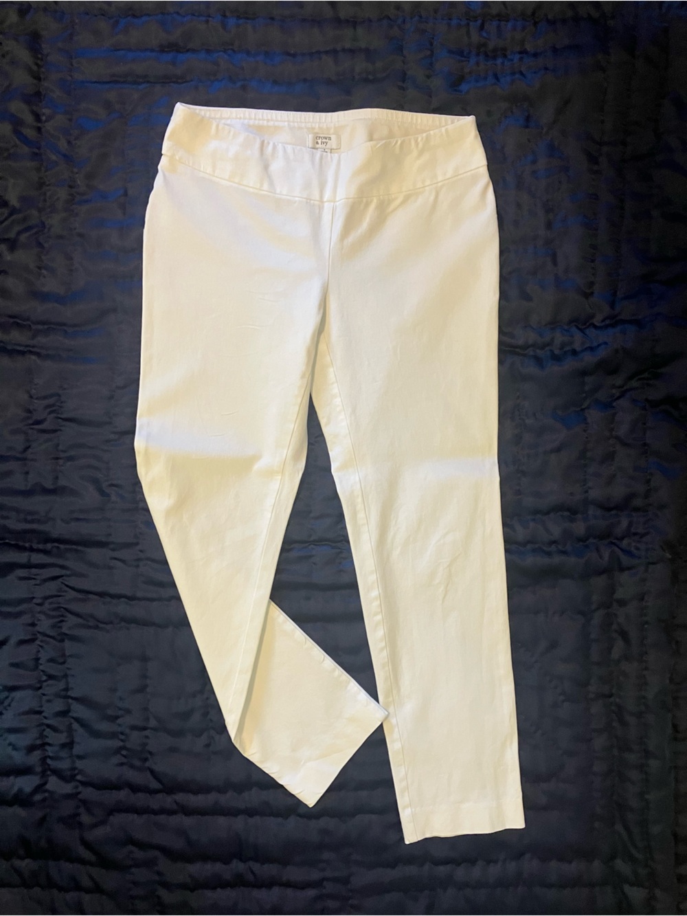 Crown & Ivey White Pull On Pants